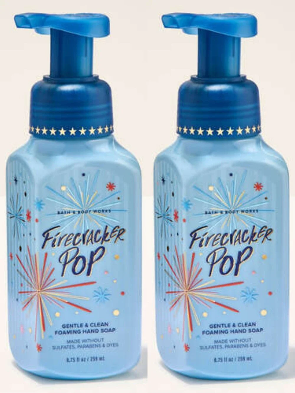 Bath & Body Works Firecracker Pop Foaming Hand Soap Set of 2 New RARE